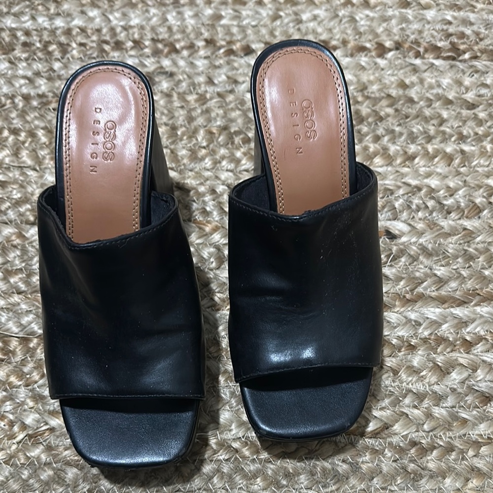 Women's Black Mules size 6
